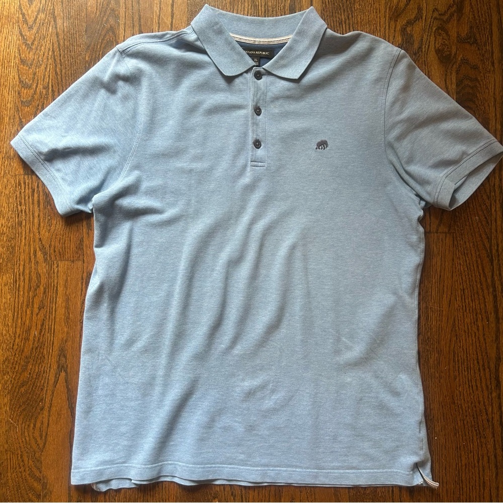 Banana Republic Sky Blue Polo Shirt